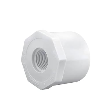Lakesstory White Reducer 34 Inch Spigot x 12 Inch FNPT Female Pipe Thread PVC Reducing Bushing SCH 40 PVC Pipe r Adapter Fitting