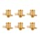 WMAXPFIT 6 Pack 12 Inch DropEar Elbow F1807 12 Inch PEX x Female NPT Thread LF Brass crimp fitting for PEXb pipe