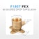 WMAXPFIT 6 Pack 12 Inch DropEar Elbow F1807 12 Inch PEX x Female NPT Thread LF Brass crimp fitting for PEXb pipe