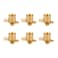 WMAXPFIT 6 Pack 12 Inch DropEar Elbow F1807 12 Inch PEX x Female NPT Thread LF Brass crimp fitting for PEXb pipe