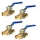 XFITTING 2 Pieces 34 Pex Ball Valve BlueCold 24242X