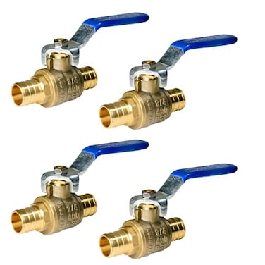XFITTING 2 Pieces 34 Pex Ball Valve BlueCold 24242X