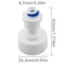 YHXiXi 5PCS 34 Female to 14 Quick Connect Push to Connect Plastic ro Fittings Hose Bib Quick Connect Adapter
