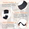 Yinpecly 1Pc Fit 34 inch Outer Diameter Flange Water Pipe Cover Decoration 20mm079 Black PP Plastic Pipe Cover Radiator SnapOn Escutcheon Collar for Kitchen Valve Sink Toilet Inflow Pipes