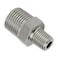 Yoebor Stainless Steel 304 Hex Nipple Covert Metric Thread to NPT Thread M1415 Male x 14 NPT Male Pipe Fitting 1pc
