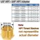 YOUHO 12 to 38 reducer Brass Threaded Pipe Fitting 12 NPT Male x 38 NPT Female Hex Bushing Adapter Pack of5