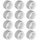 YSIL 12 Inch PVC Female End Cap Plug Threaded Water End Cap Connector PVC Pipe Fittings for Plumbing Water Line 12 Pack White