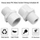 YSIL 2 NPT Male Thread x Slip Socket PVC Pipe Fitting Adapter Connector Union Coupling for 2 Inch SCH40 PVC Pipe White 2 Pack