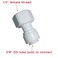 YZMSZ G38 BSPP Female Thread to 38 Quick Connect Adapter Water Filter RO System Plumbing Fitting10 pack