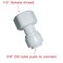 YZMSZ G38 BSPP Female Thread to 38 Quick Connect Adapter Water Filter RO System Plumbing Fitting10 pack