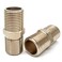 ZLYY Brass Pipe Fitting 12 x 12 G Male Thread Pipe Faucet Extension Adapter Kits 2 Long Hex Nipple 1Pack