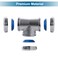 ZM Heavy Duty Brass 3Way Tee with Slip Joint Connection For Tubular Drain Application 112 Inch Length Chrome Plated