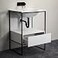 ZM Stainless Steel 114 Ptrap Pipe Adjustable Height Sink Waste Drain Kit Matte Black