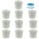 Zorveiio 10 Pack PVC Reducer Bushing 1 male thread to 34 female Thread Adapter Coupling PVC Pipe Fittings for Connecting Pipe White