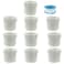 Zorveiio 10 Pack PVC Reducer Bushing 1 male thread to 34 female Thread Adapter Coupling PVC Pipe Fittings for Connecting Pipe White