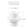 ZOWZEA 10 Pcs 12 Inch PVC Pipe Fittings Hex Nipple G12 X G12 Male Thread Coupling Adapter Connector