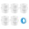 ZOWZEA 5 Pcs 112 Inch PVC Pipe Fittings Hex Nipple G112 X G112 Male Thread Coupling Adapter Connector