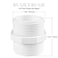 ZOWZEA 5 Pcs 112 Inch PVC Pipe Fittings Hex Nipple G112 X G112 Male Thread Coupling Adapter Connector