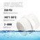 ZOWZEA 5 Pcs 112 Inch PVC Pipe Fittings Hex Nipple G112 X G112 Male Thread Coupling Adapter Connector