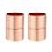 ZOWZEA Straight Coupling Copper Fittings 1 Inch Copper Pipe Welding Joint Connector Adapter For HVAC Air Conditioning 2 Pack