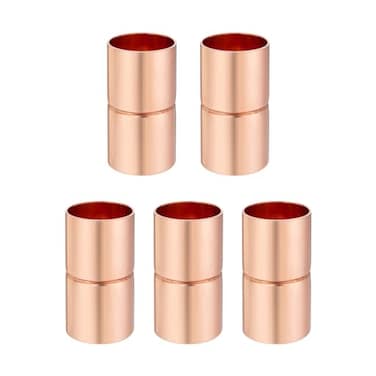 ZOWZEA Straight Coupling Copper Fittings 516 Inch Copper Pipe Welding Joint Connector Adapter For HVAC Air Conditioning
