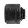 greenDracaena Dracaenaio 2 Pack G14 Thread to 16mm Outer Diameter Hard Tubing Compression Fitting with high Body Design for Computer Water Cooling System Black