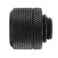 greenDracaena Dracaenaio 2 Pack G14 Thread to 16mm Outer Diameter Hard Tubing Compression Fitting with high Body Design for Computer Water Cooling System Black