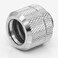 greenDracaena Dracaenaio 2 Pack G14 Thread to 16mm Outer Diameter Hard Tubing Compression Fitting with high Body Design for Computer Water Cooling System Silver