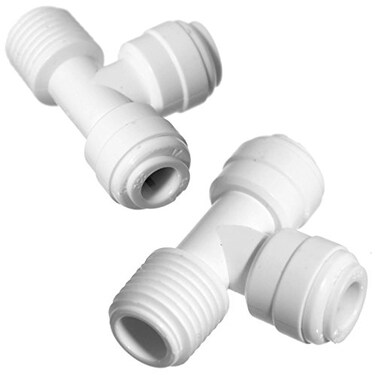 iSpring 7544KX2 TSplitter 14 NPT thread and 14 Quick Connect Fitting 2 Pack