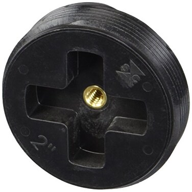 Sioux Chief 87920 Cleanout Plug ABS Threaded 2 Black