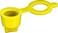 Clipsandfasteners 50 Grease Fitting Caps Yellow Polyethylene