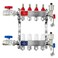 AB 4 Loop PEXRadiant Manifold 12 Inch Compatible Outlets Up to 13 GPM Flow Valve for Hydronic Radiant Floor Heating12 Connectors Included