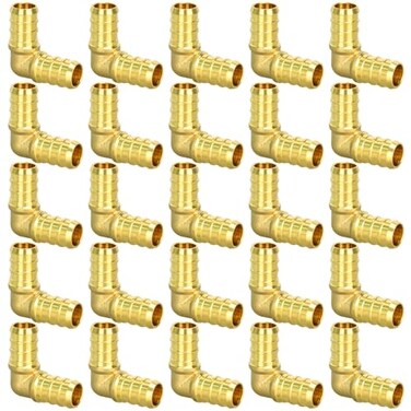 RUBY.Q 25 Pack 12 PEX Fittings Brass Fitting for PEX Tubing Pipe