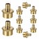 Lidertik 10 Pack Pex Fittings 12 inch Female Adapter 12 Pex F1807 x 12 NPT Female Threaded Adapter Brass