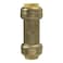 PLESIU 1 Piece XFITTING 12 x 12 Push Fit Check Valve Certified to NSF ANSI 61 Brass Plumbing Fitting for Copper Pex CPVC