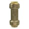 PLESIU 1 Piece XFITTING 12 x 12 Push Fit Check Valve Certified to NSF ANSI 61 Brass Plumbing Fitting for Copper Pex CPVC