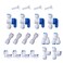 JBTOZIUY 14 OD Quick Connect Push in to Connect for Water Reverse Osmosis System Water Tube Fitting Ball Valve T I L Y end cap 20Pack