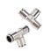 beduan Beduan Push to Connect Tube Fitting Union Tee Copper NicklePlated 516 Tube OD 3 Way Tee Shaped Union Adapter Fitting Pack of 2