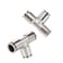 beduan Beduan Push to Connect Tube Fitting Union Tee Copper NicklePlated 532 Tube OD 3 Way Tee Shaped Union Adapter Fitting Pack of 2
