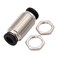 DERPIPE Bulkhead Union Push to Connect Tube Fitting 38 In Tube OD Stainless Steel Double Threaded 5 Packs