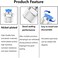 CEKER 8mm to 12 Inch NPT Male Push to Connect Fittings 5 Packs Silver Nylon Quick Connect HOSE PIPE FITTING Fitting