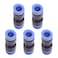 DEVMO 5PCS 6mm To 8mm Tube Air Pneumatic Push In Straight Gas Fittings Plastic Quick Connectors Fitting