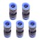 DEVMO 5PCS 6mm To 8mm Tube Air Pneumatic Push In Straight Gas Fittings Plastic Quick Connectors Fitting