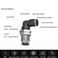 Jienk 2Packs Bulkhead Elbow 38 x 38 Tube OD Push to Connect Tube Fitting PLM38 Bulkhead 90 Degree Elbow Pneumatic Quick Connect Air Fitting