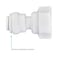 John Guest 38 OD x 14 NPTF Inch Female Adapter Push to Connect Plastic Plumbing Fitting PP451222WP