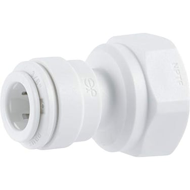 John Guest 38 OD x 14 NPTF Inch Female Adapter Push to Connect Plastic Plumbing Fitting PP451222WP