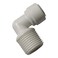 Malida Male Push To Connect Tube Fittingwater purifiers Quick Connector Drinks Dispense and water filtration system fittings 12 NPT Male x 38 OD Tube Elbow