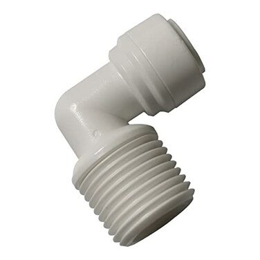 Malida Male Push To Connect Tube Fittingwater purifiers Quick Connector Drinks Dispense and water filtration system fittings 12 NPT Male x 38 OD Tube Elbow