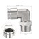 PATIKIL Push to Connect Fitting Elbow 58 Inch Tube OD 12 BSPT Male Thread 304 Stainless Steel Right Angle Hose Pipe Connector Silver
