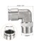 PATIKIL Push to Connect Fitting Elbow 58 Inch Tube OD 12 BSPT Male Thread 304 Stainless Steel Right Angle Hose Pipe Connector Silver